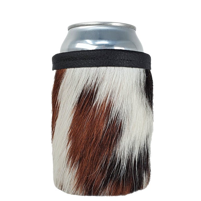 Rugged Bison Can Koozie • Handmade in the USA • Duvall Leatherwork