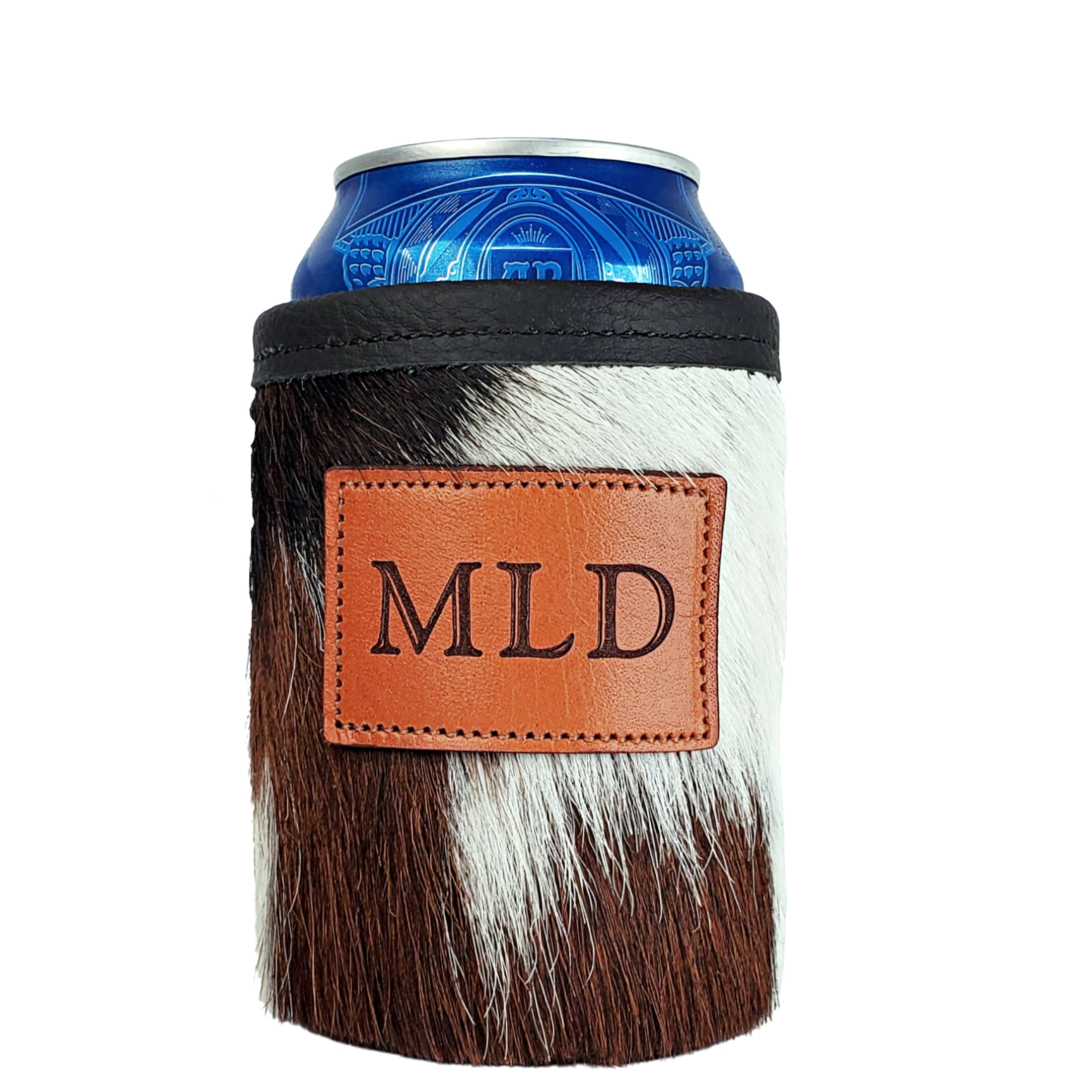 Personalized Leather Can Koozie – Crystal Images, Inc.
